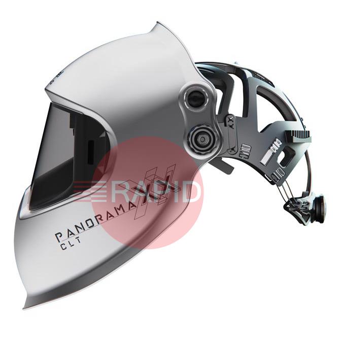 1010.201  Optrel Panoramaxx CLT 2.0 Silver Auto Darkening Welding Helmet, Shades 4 - 12